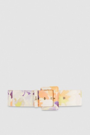 Patrizia Pepe Belt With Fabric-wrapped Buckle Πολύχρωμο | KAXONME-01