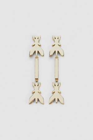 Patrizia Pepe Brass Drop Earrings χρυσο χρωμα | RZUFNBW-03