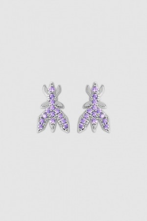 Patrizia Pepe Brass Earrings ροζ | BTFMOAS-02