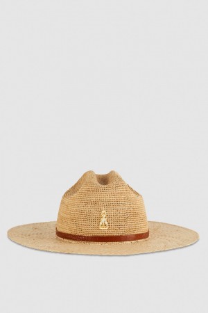 Patrizia Pepe Cowboy Hat With Leather Strap ασπρα | RLTNXKM-06