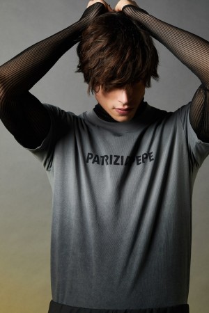 Patrizia Pepe Degradé Cotton T-shirt γκρι | LXYDGAT-38