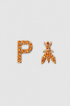 Patrizia Pepe Earrings With Rhinestones πορτοκαλι | OWTRBYX-01