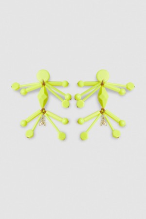 Patrizia Pepe Earrings With Techno Pop Fly Appliqué κίτρινα | KRPIVTC-52