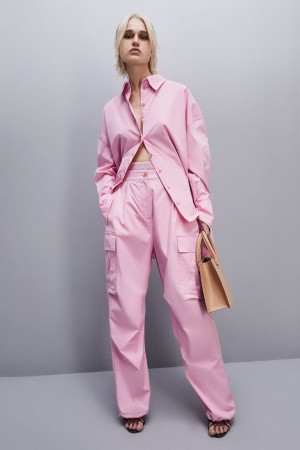 Patrizia Pepe Essential Cargo Pants ροζ | SBHTWMU-10