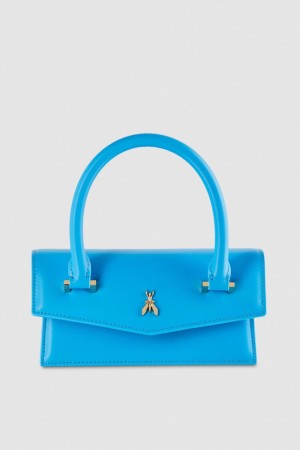 Patrizia Pepe Fly Bamby Shoulder Bag With Handles ανοιχτο μπλε | CVWMHKZ-52