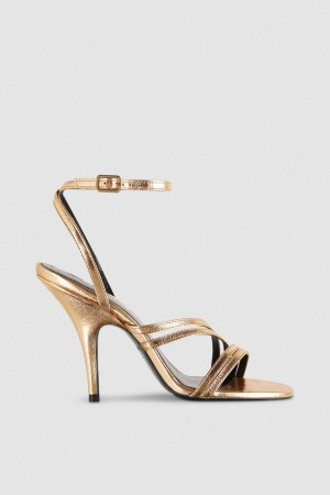 Patrizia Pepe Heeled Sandals χρυσο χρωμα | YSCHKNP-98