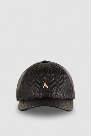 Patrizia Pepe Padded Fly Baseball Cap μαυρα | CJIZUWB-01