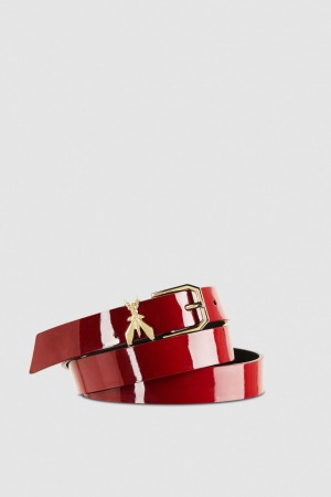 Patrizia Pepe Patent Leather Belt κοκκινα | EPILMWK-76