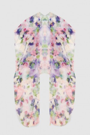 Patrizia Pepe Patterned Chiffon Stole Πολύχρωμο | KVUNDSH-49