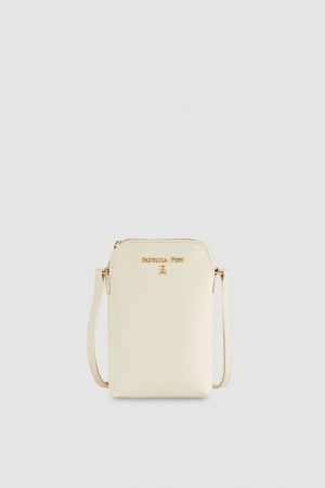 Patrizia Pepe Phone Holder With Shoulder Strap Μπεζ | NRMFIBS-10