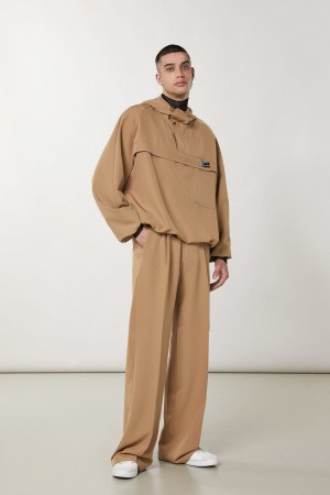 Patrizia Pepe Regular Fit Soft Pants Μπεζ | JIPCTBO-69