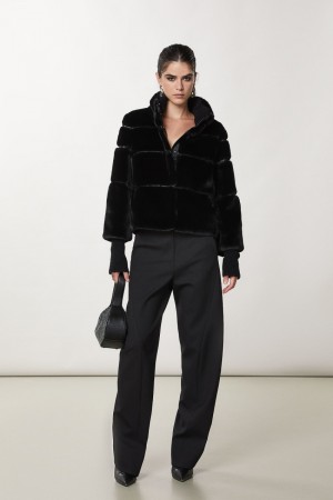 Patrizia Pepe Short Soft Jacket μαυρα | VSRPLGH-36