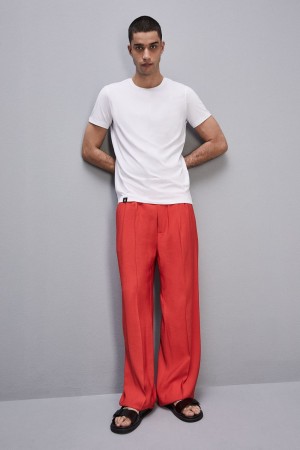 Patrizia Pepe Slim Fit T-shirt In Lyocell Jersey And Cotton ασπρα | YQRWCPT-72